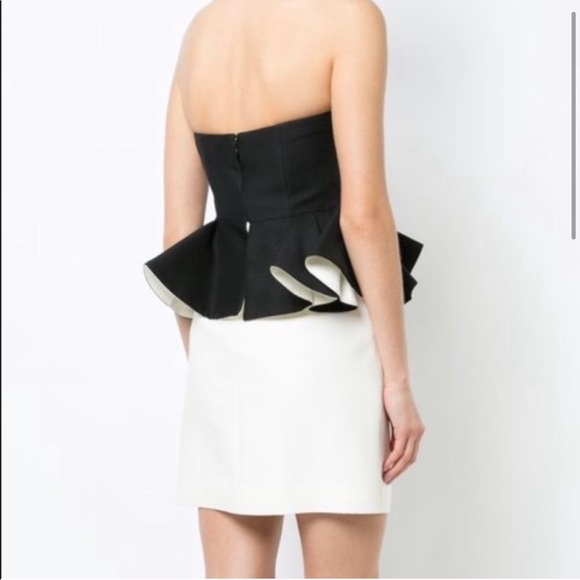 Halston Heritage Peplum Dress Size 2 - Picture 3 of 3